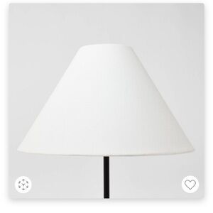 NEW Set of 2 Taper Linen Lamp Shades White - Threshold Studio McGee